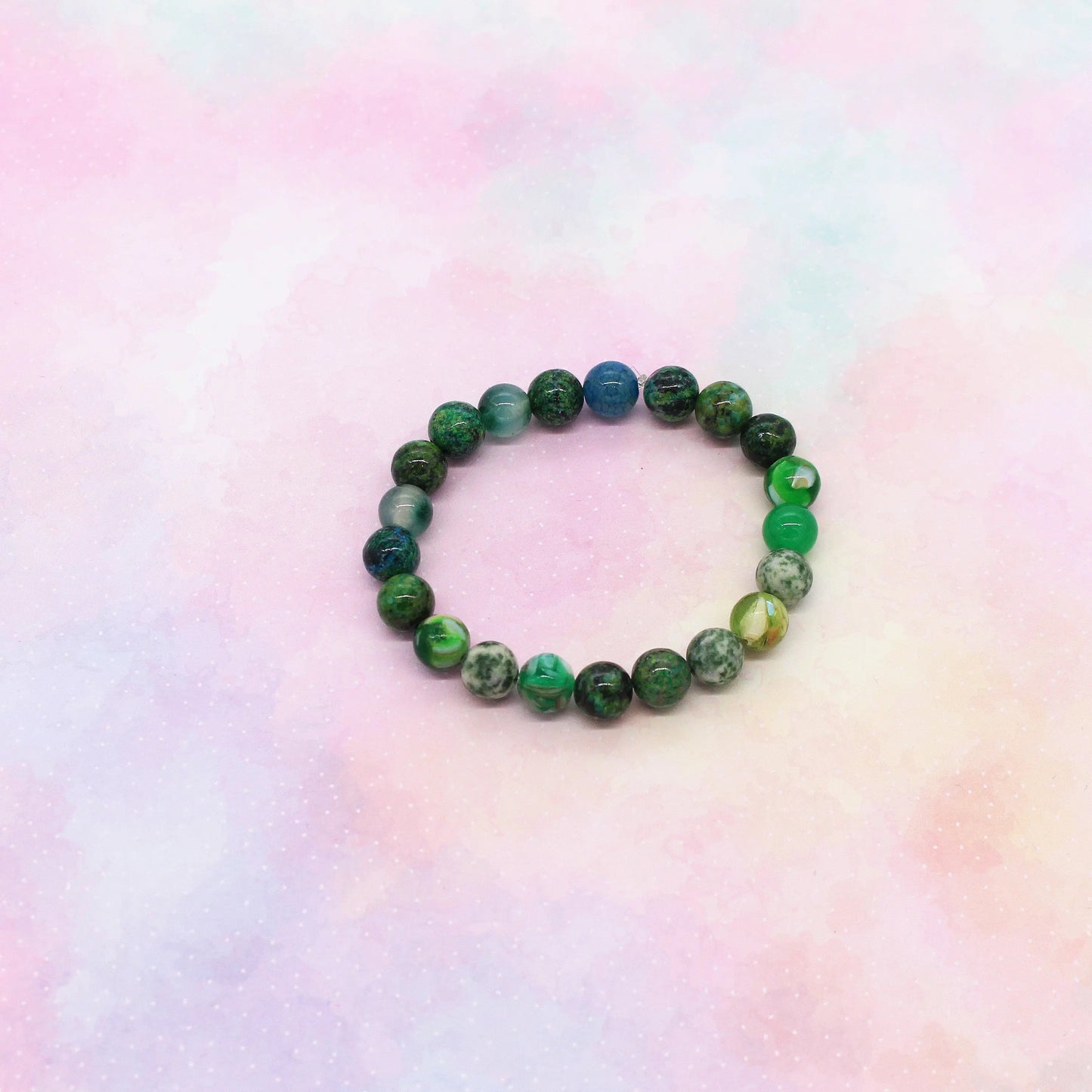 Armband Halbedelsteine Achat grün