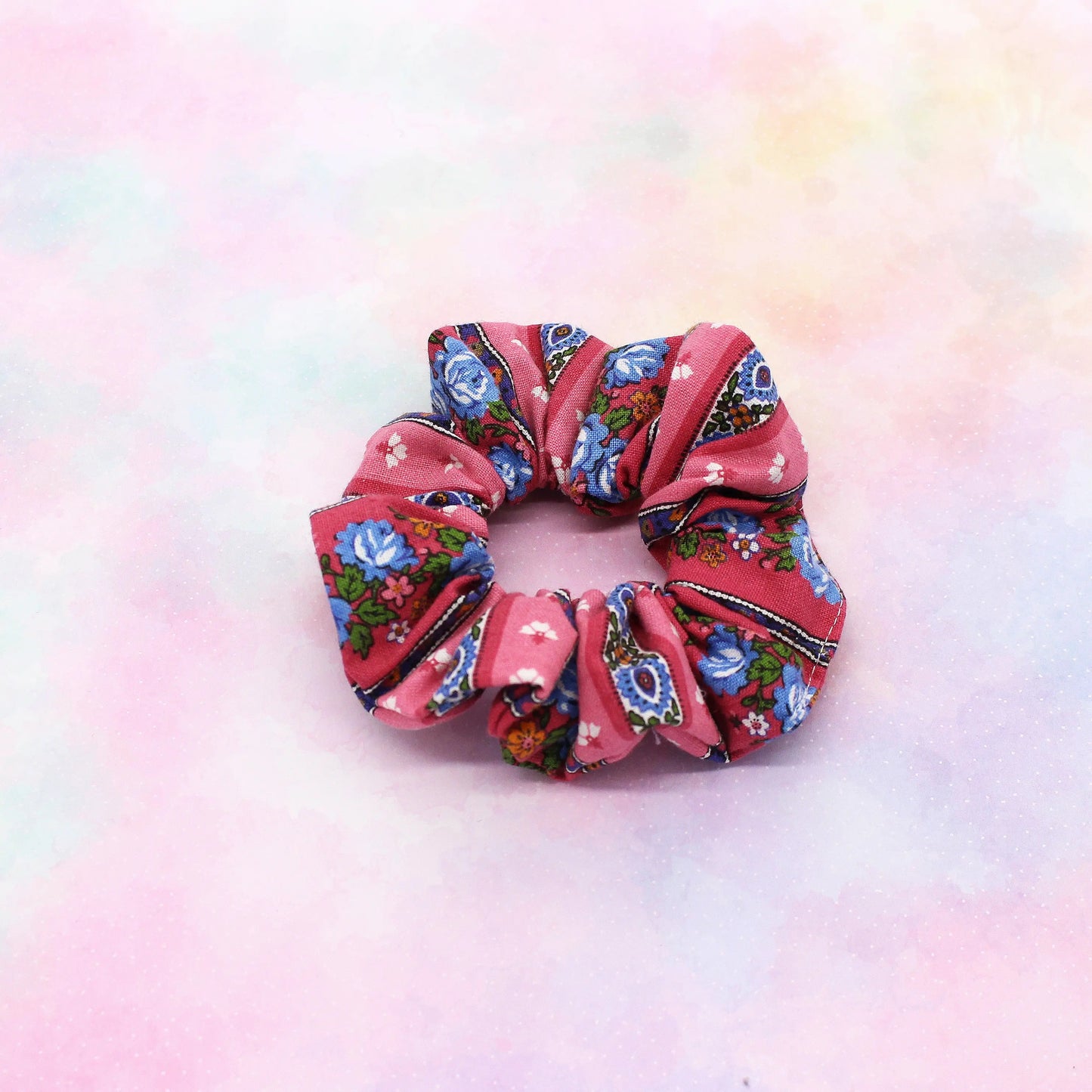 Scrunchie Trachten rosa Blumen