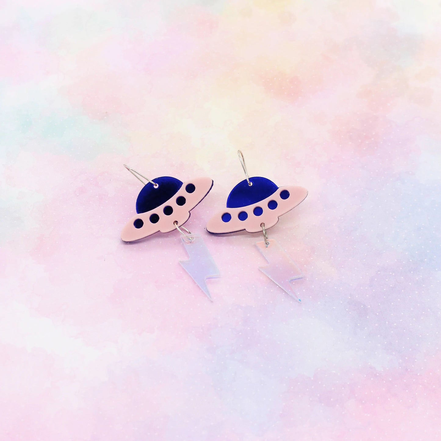 Ohrringe „UFO Blitz“ Acryl
