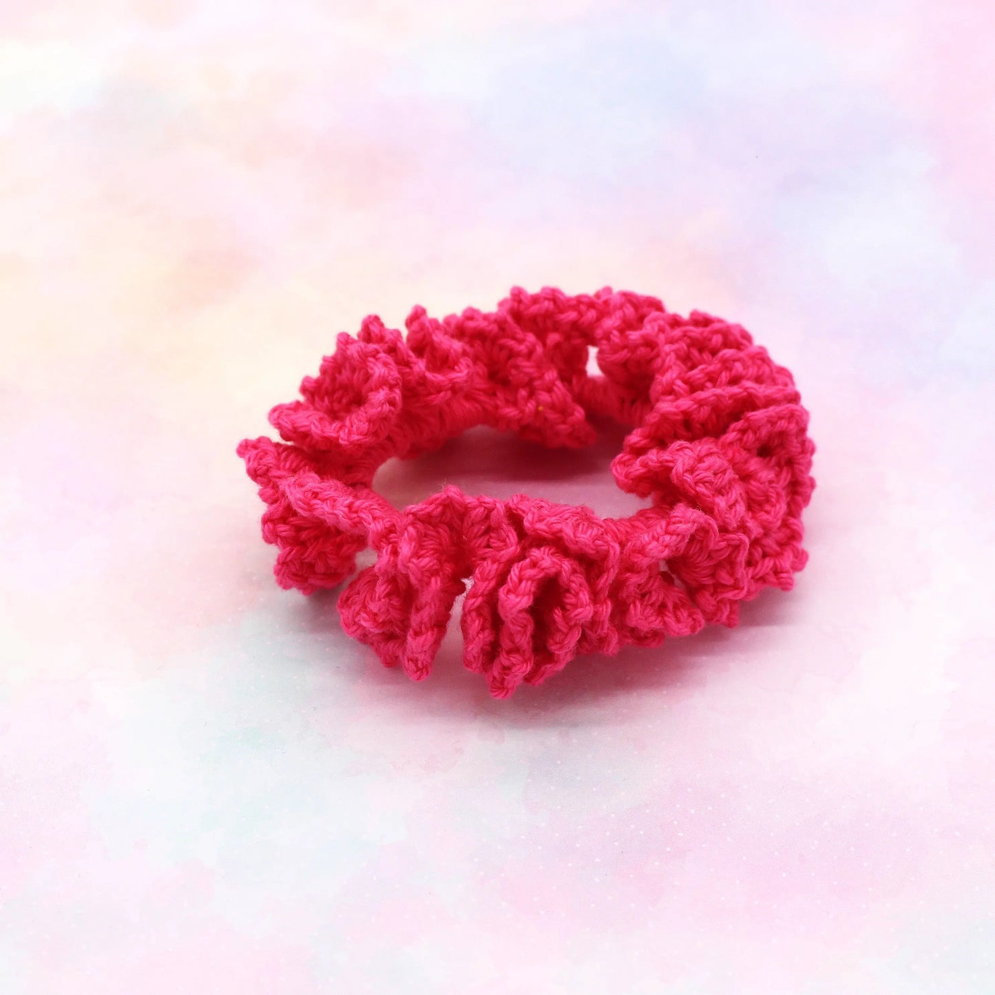 Häkel–Scrunchie pink
