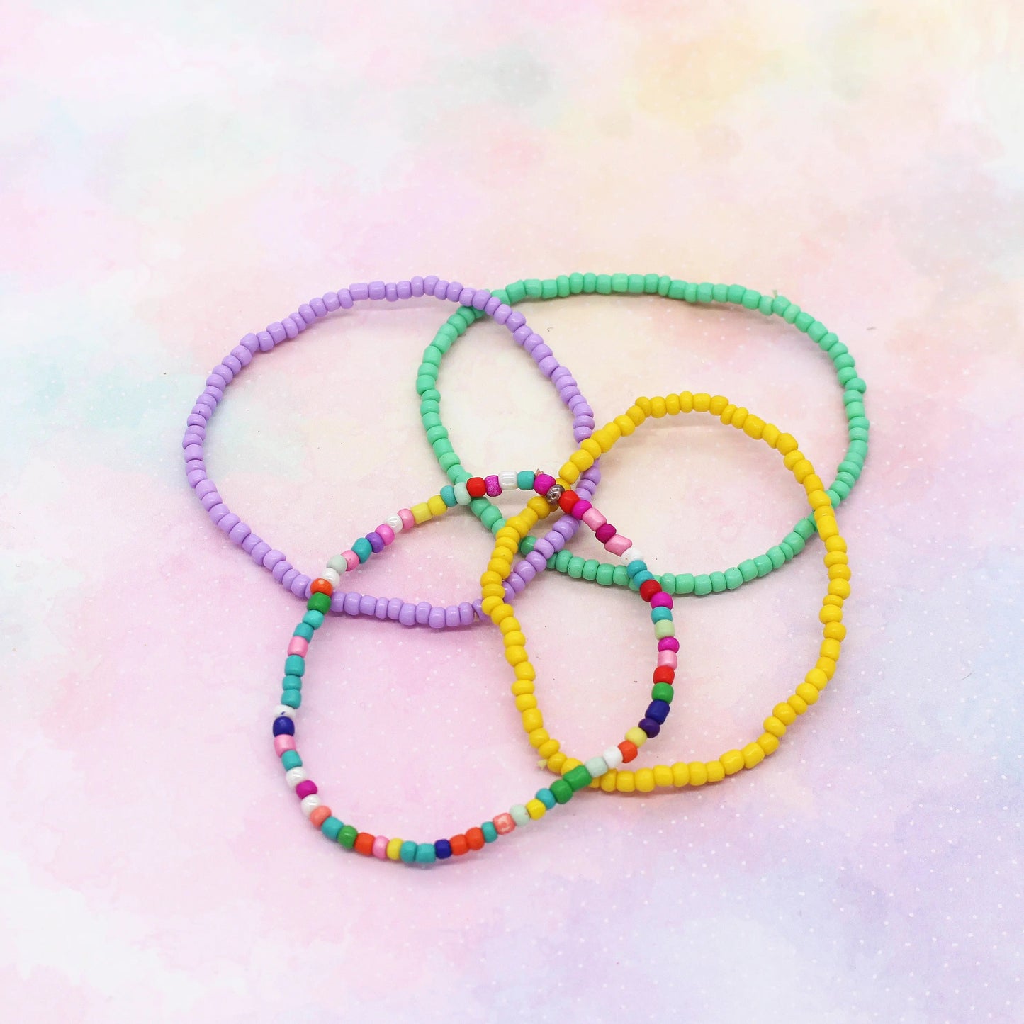 Armband Set Glasperlen bunt