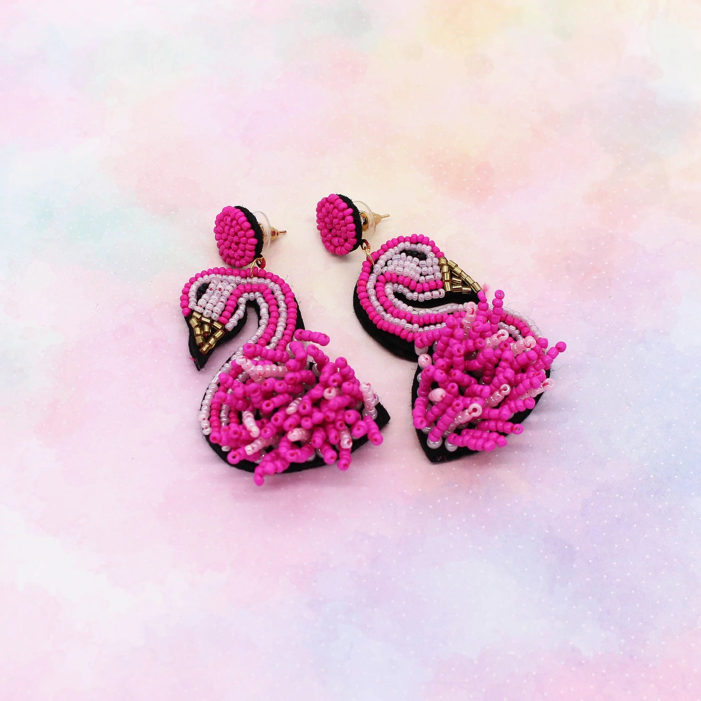 Ohrringe „Perlen Flamingo“