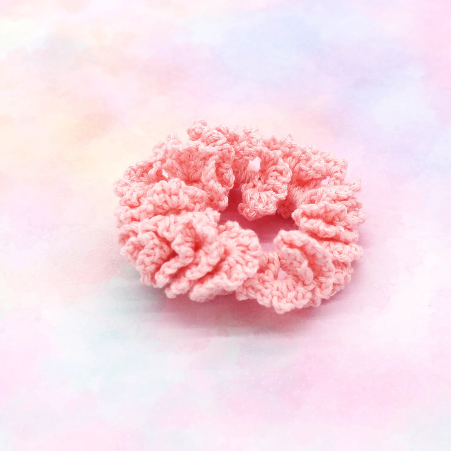Häkel Scrunchie rosa
