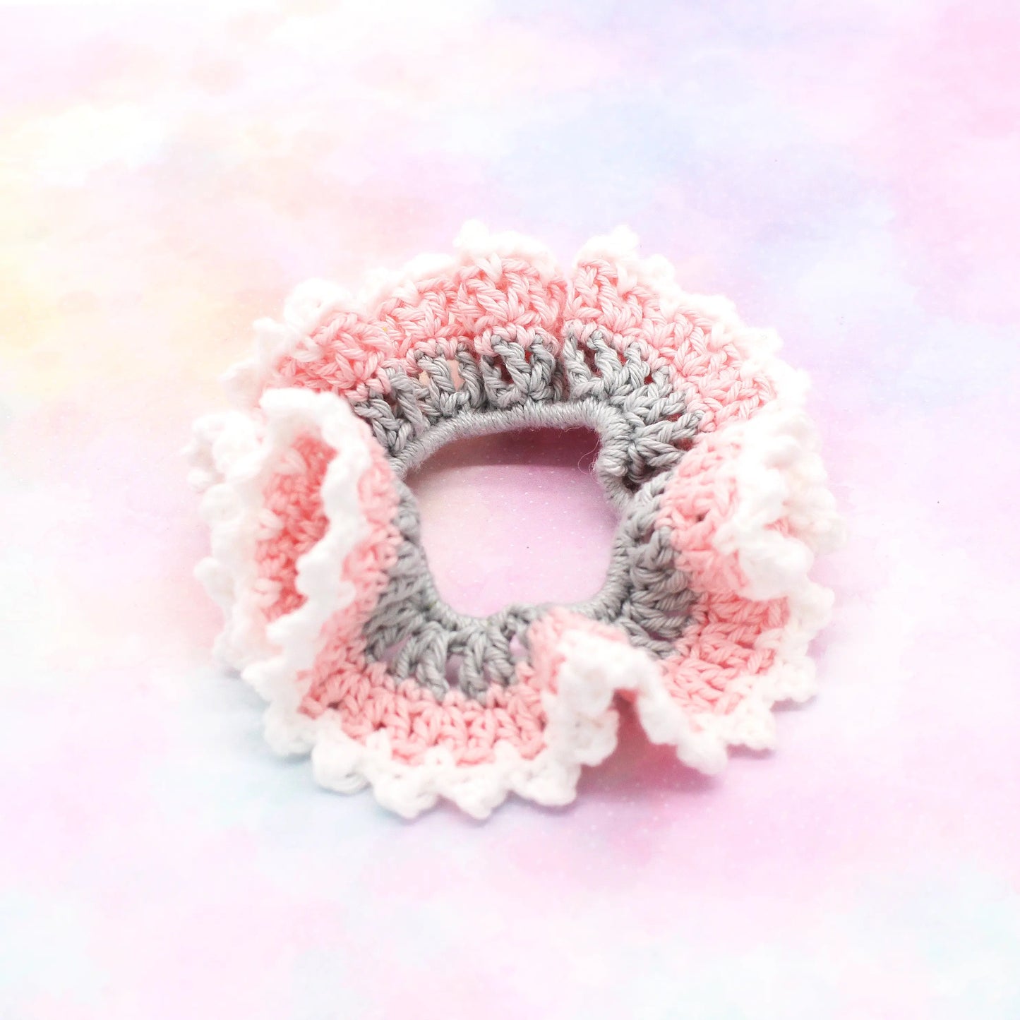 Scrunchie gehäkelt Rüschen