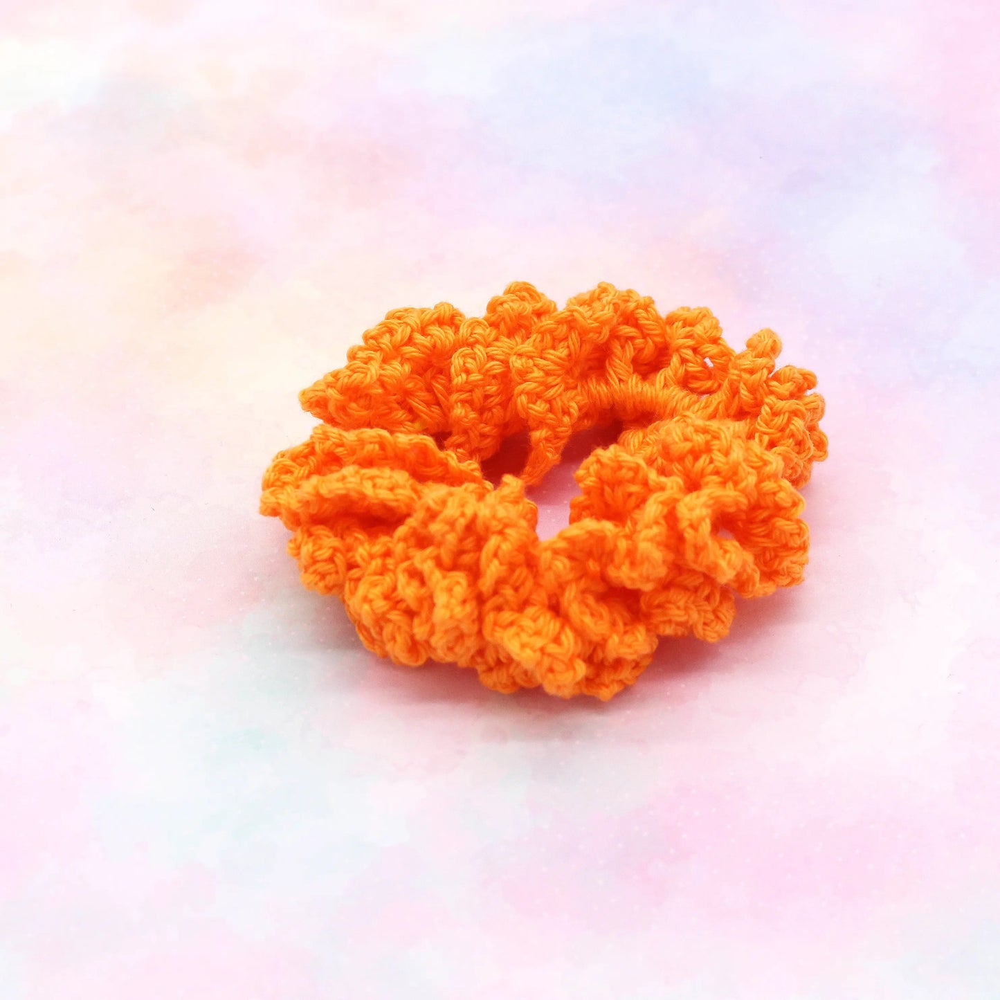 Häkel–Scrunchie orange