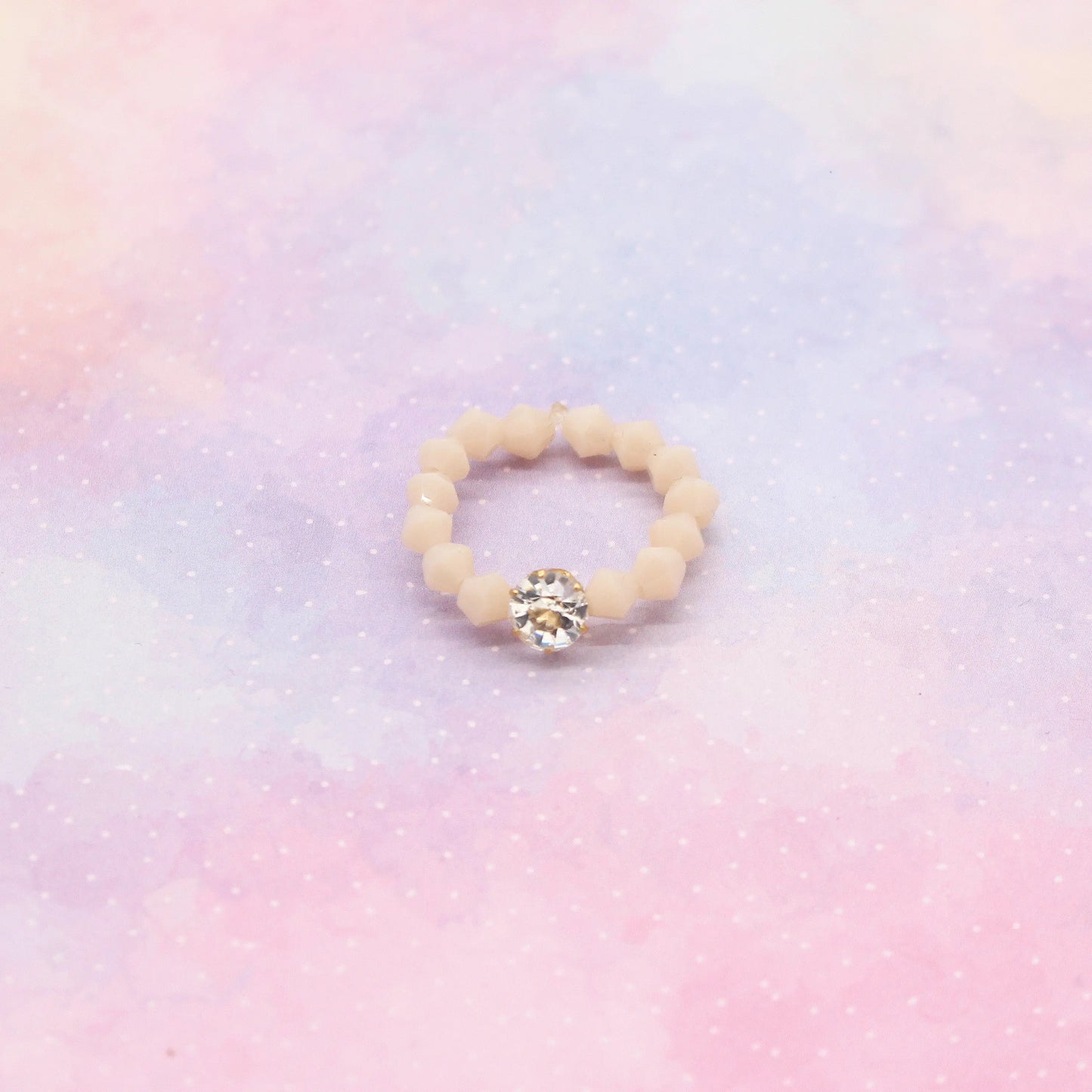 Swarovski Perlen Ring Zartrosa