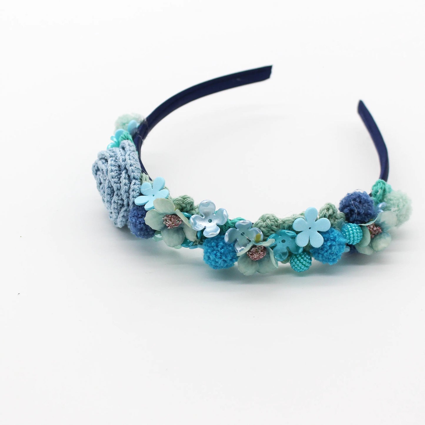 Haarreifen Blau