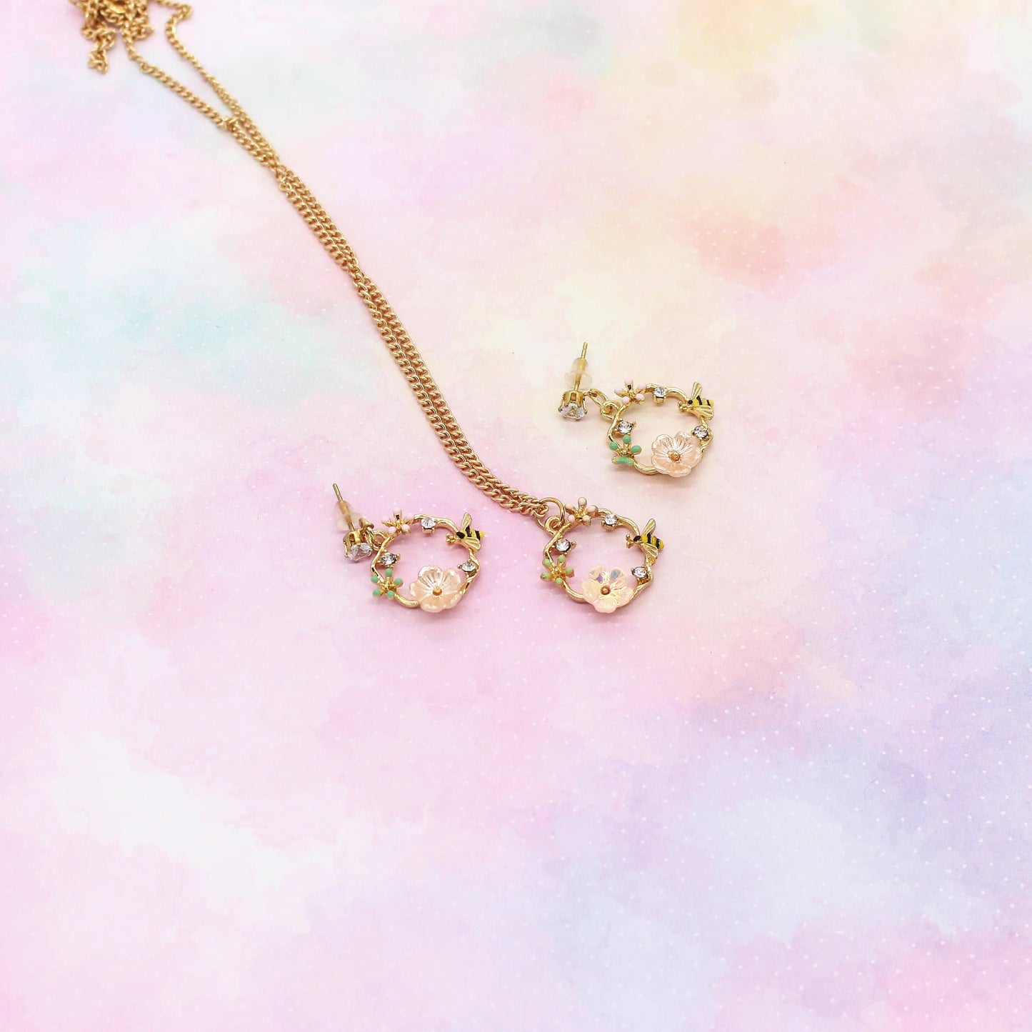 Schmuckset „Blumenkranz“ Gold