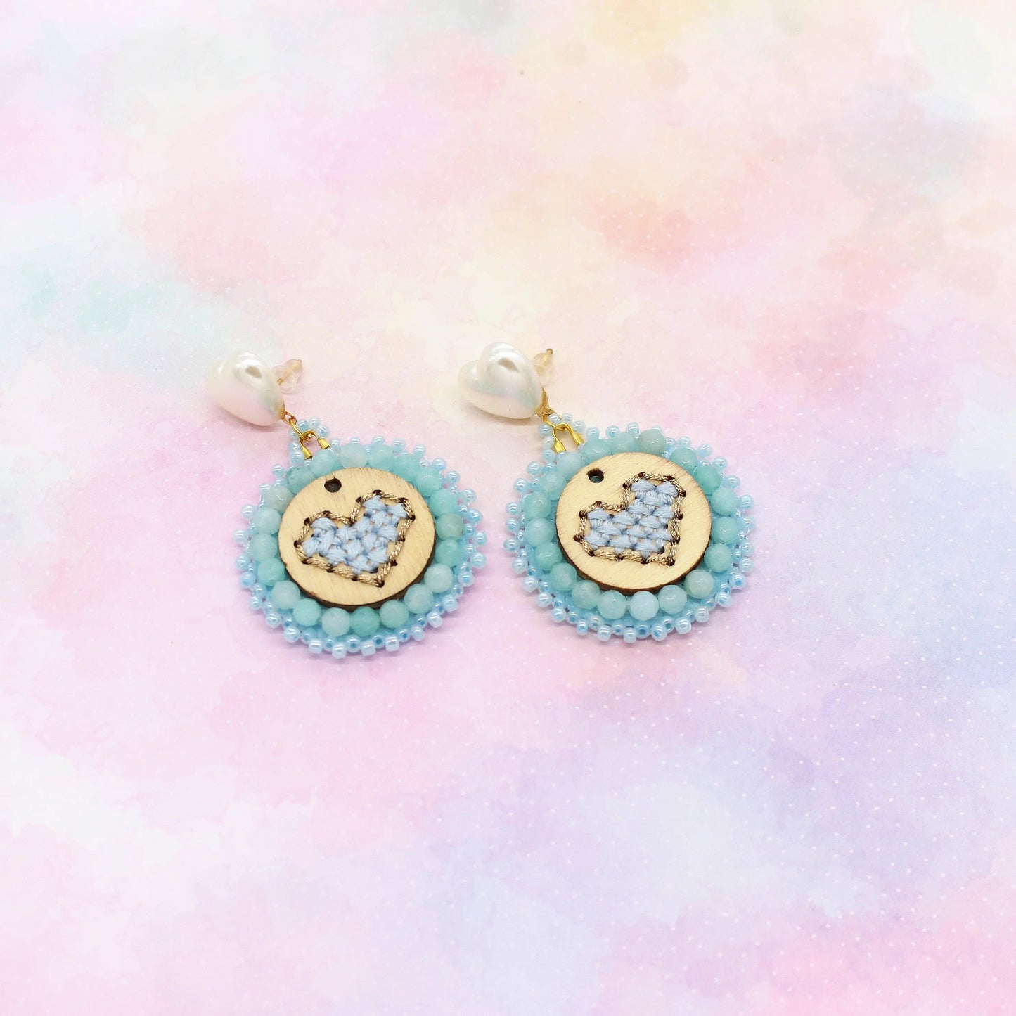 Ohrringe „Stiched Hearts“