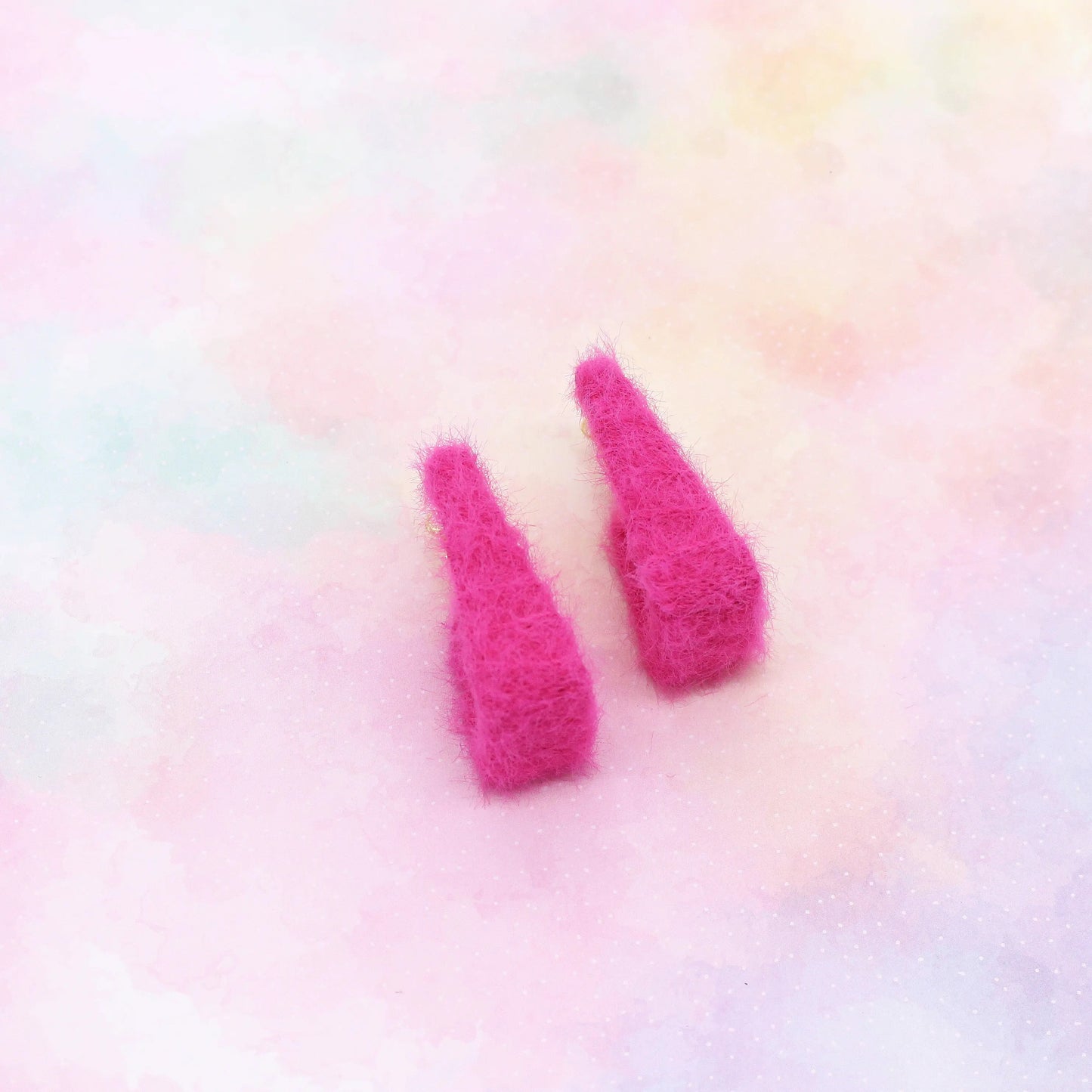 Ohrringe Creolen „Fluffy“ Pink