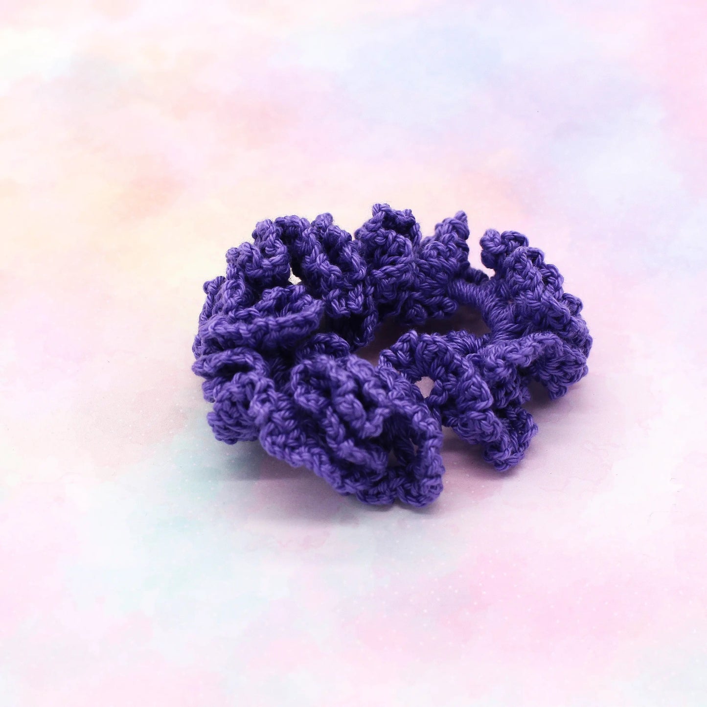 Häkel–Scrunchie lila