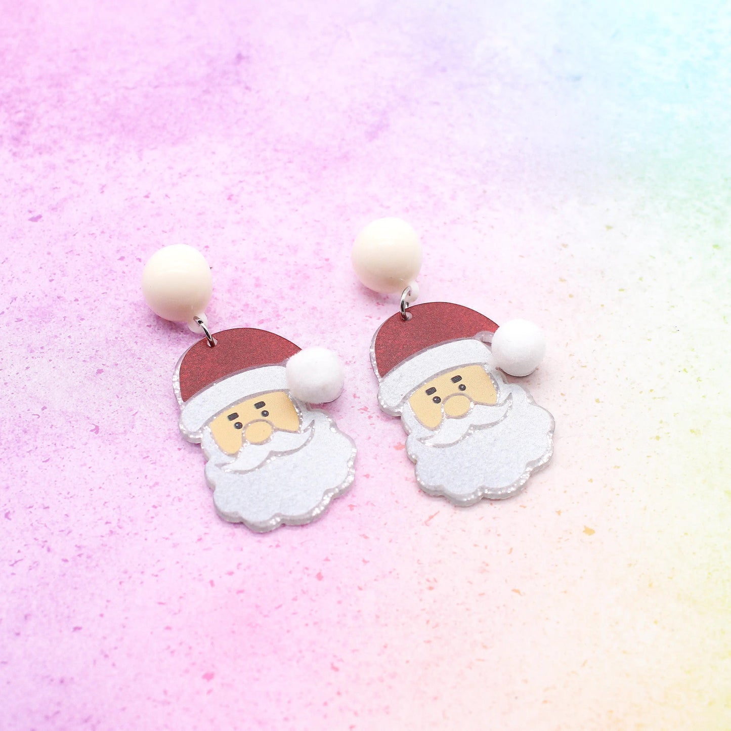 Ohrringe „Santa“ Acryl