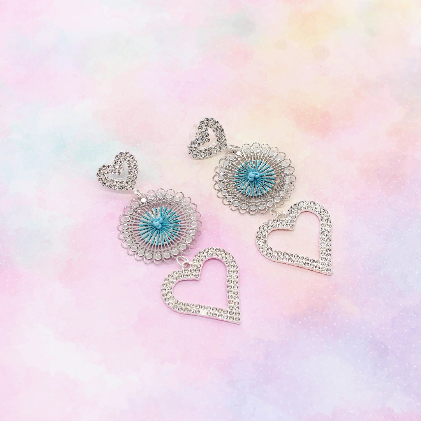 Ohrringe „Silver Heart“ Metall