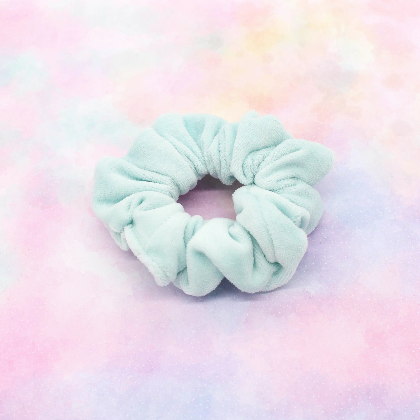 Scrunchie Samt hellblau