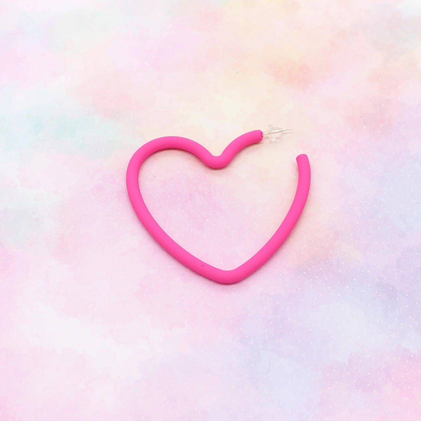 Ohrringe „Pink Hearts“ Creolen
