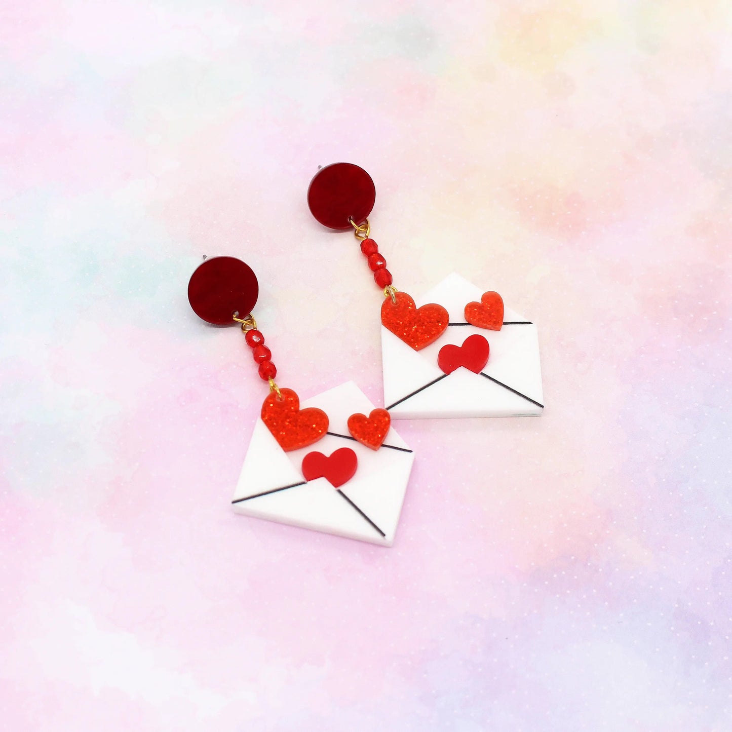 Ohrringe „Love Letter“ Acryl